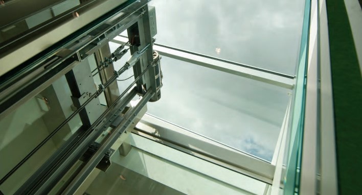 Glass Elevator Enclosure Replacement