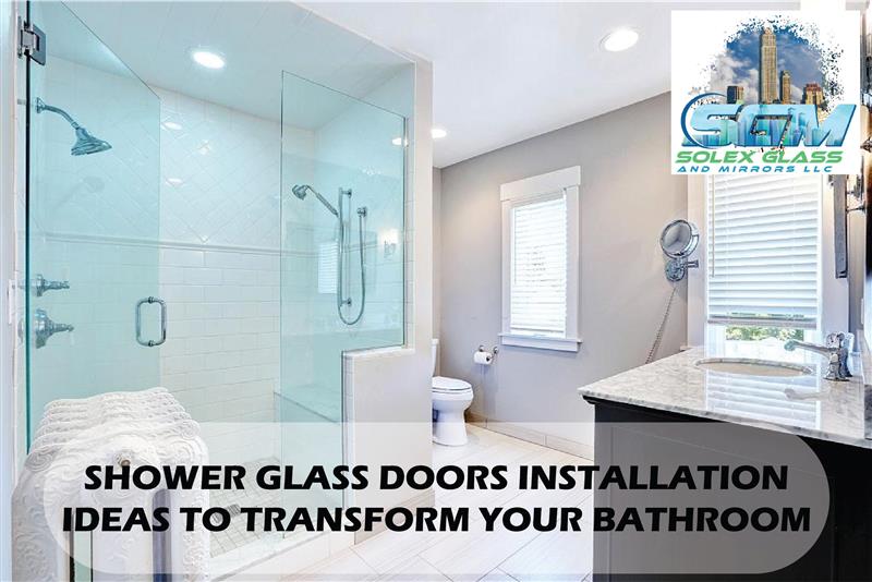 shower glass doors installation